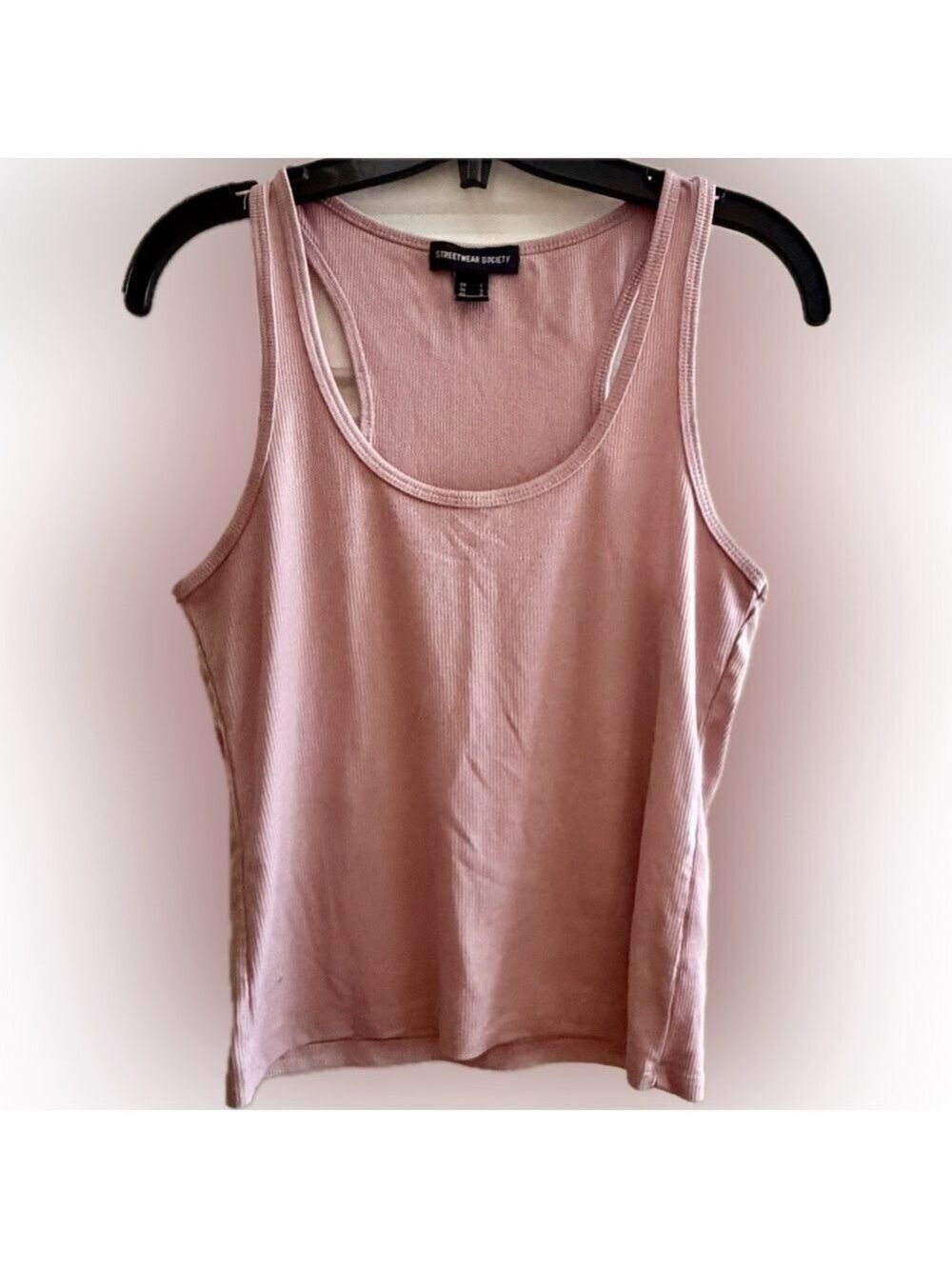 3 for $20 ⭐️ Streetwear Society Large Pink Ribbed Tank Top